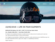 Tablet Screenshot of cineclubfas.com